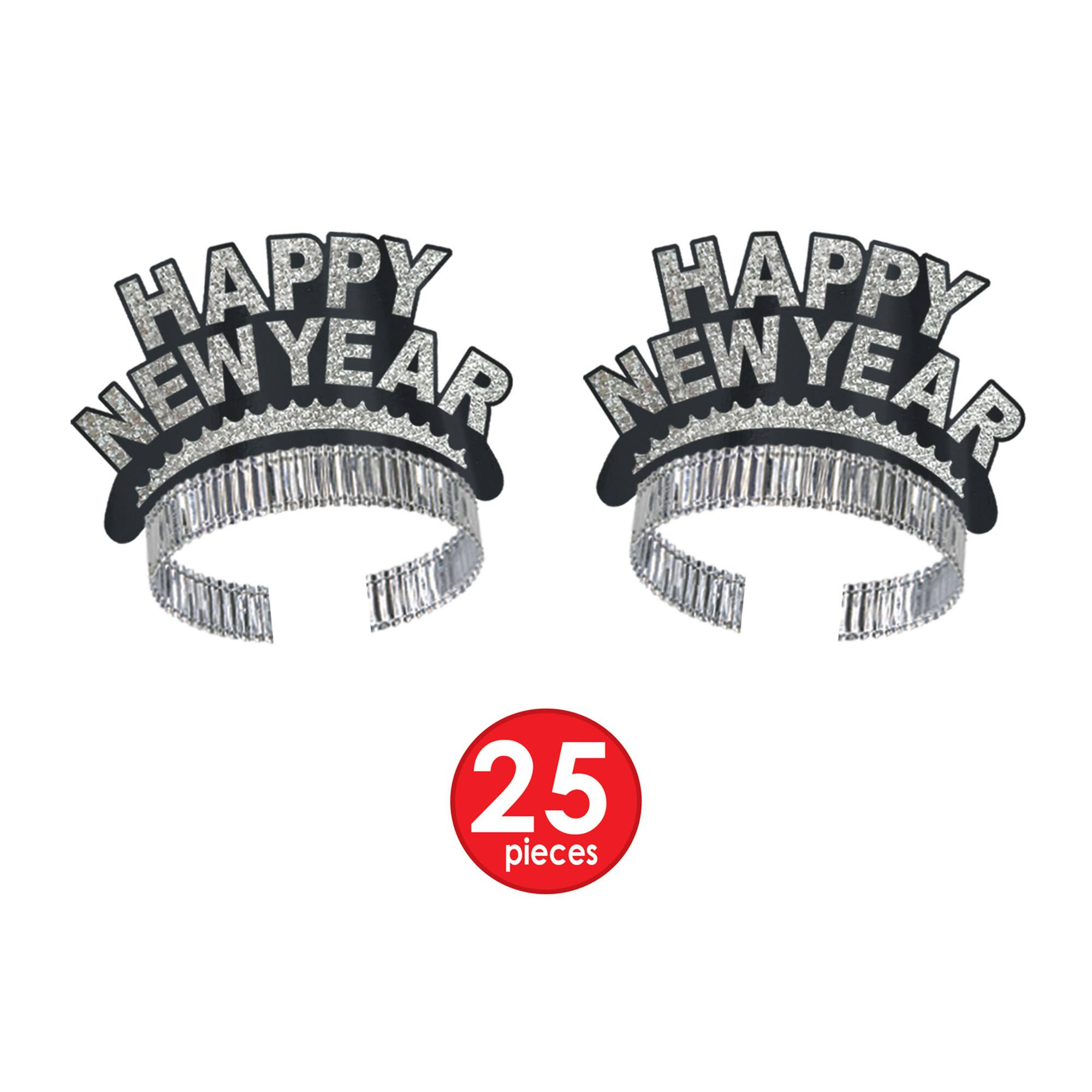 Beistle Black & Silver New Year Swing Party Favor Kit for 50